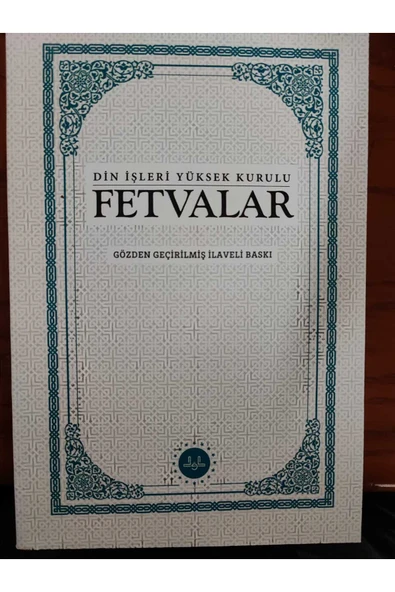 Diyanet İşleri Başkanlığı DİN İŞLERİ YÜKSEK KURULU-FETVALAR-gözden geçirilmiş ilave baskı-YENİ ürün görseli 1