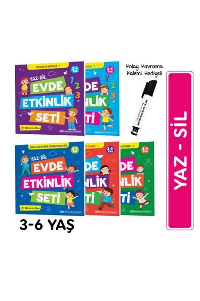 yükselen zeka Yükselen Zeka 3-6 Yaş Evde Etkinlik Seti ürün görseli 1