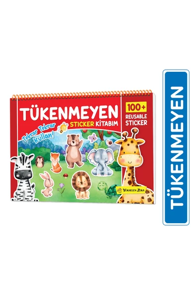 yükselen zeka Tükenmeyen Sticker Kitabım (100+ Tekrar Tekrar Kullanılabilen Sticker) ürün görseli 1