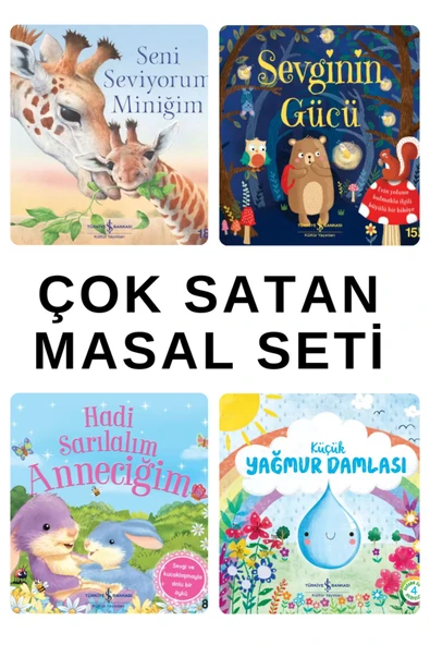 TÜRKİYE İŞ BANKASI KÜLTÜR YAYINLARI SENİ SEVİYORUM MİNİĞİM- SEVGİNİN GÜCÜ - HADİ SARILALIM ANNECİĞİM - KÜÇÜK YAĞMUR DAMLASI ürün görseli 1