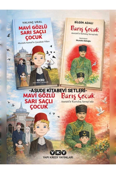 Yapı Kredi Yayınları Barış Çocuk - Mavi Gözlü Sarı Saçlı Çocuk - 2 kitap set ürün görseli 1