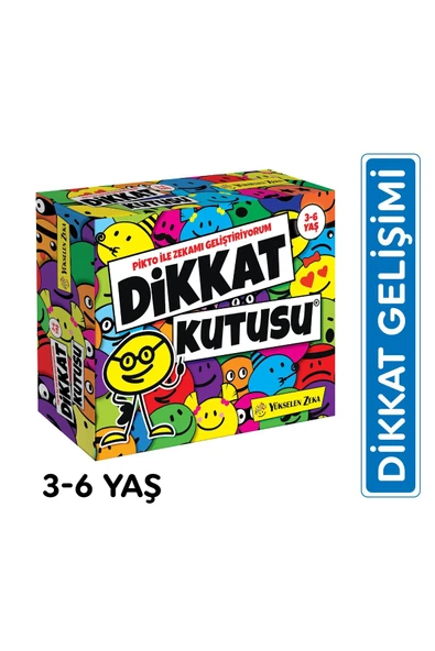 yükselen zeka Dikkat Kutusu (3-6 Yaş) Pikto ile Zekamı Geliştiriyorum ürün görseli 1