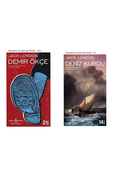 TÜRKİYE İŞ BANKASI KÜLTÜR YAYINLARI Jack London - Demir Ökçe - Deniz Kurdu ürün görseli 1