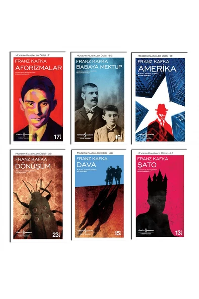 TÜRKİYE İŞ BANKASI KÜLTÜR YAYINLARI Dönüşüm Franz Kafka 6 Kitap Set ürün görseli 1