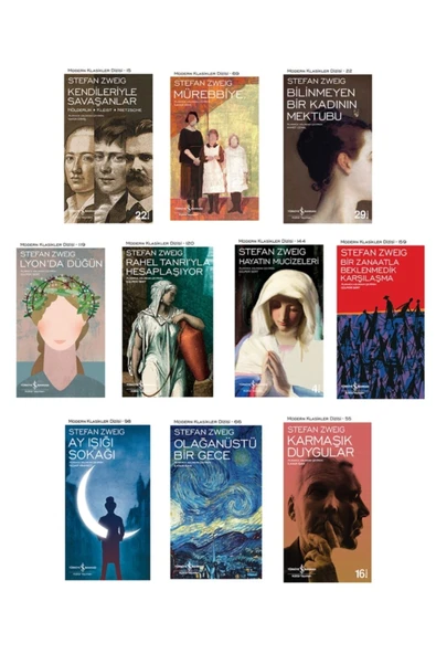 TÜRKİYE İŞ BANKASI KÜLTÜR YAYINLARI Stefan Zweig 10 Kitap Set ürün görseli 1