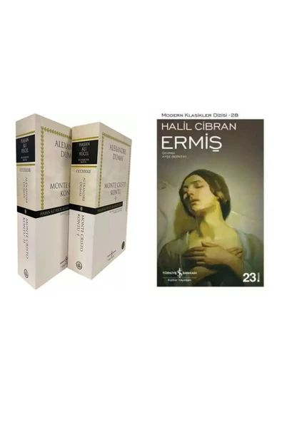 TÜRKİYE İŞ BANKASI KÜLTÜR YAYINLARI Monte Cristo Kontu - 2 Kitap Takım - Alexandre Dumas - Ermiş - Halil Cibran ürün görseli 1