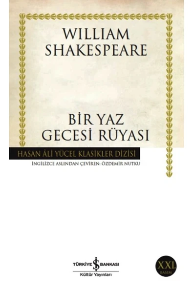 TÜRKİYE İŞ BANKASI KÜLTÜR YAYINLARI Bir Yaz Gecesi Rüyası ürün görseli 1