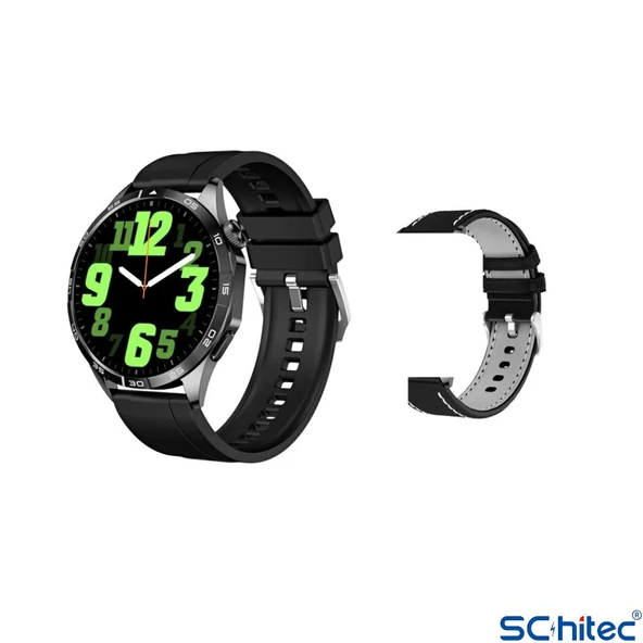 ScHitec Max Amoled Ekran Android İos HarmonyOs Uyumlu Akıllı Saat Siyah - Resim 3