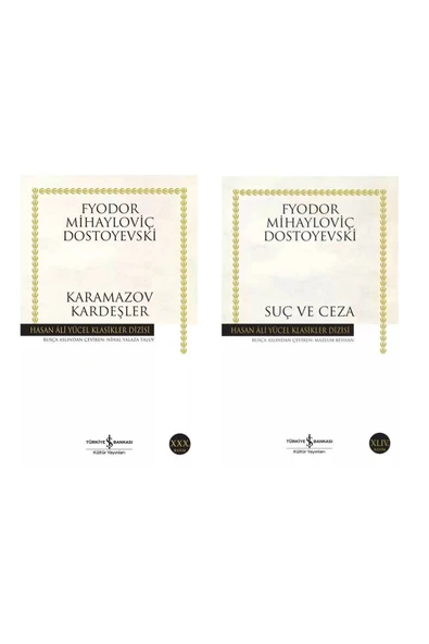 TÜRKİYE İŞ BANKASI KÜLTÜR YAYINLARI Set- Karamazov Kardeşler - Suç Ve Ceza Fyodor Mihayloviç Dostoyevski ürün görseli 1