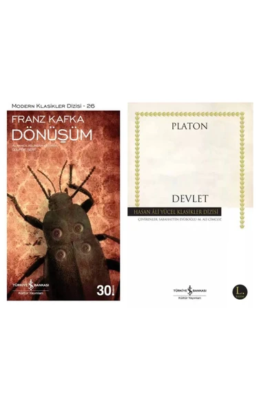 TÜRKİYE İŞ BANKASI KÜLTÜR YAYINLARI Dönüşüm Franz Kafka - Devlet Platon ürün görseli 1