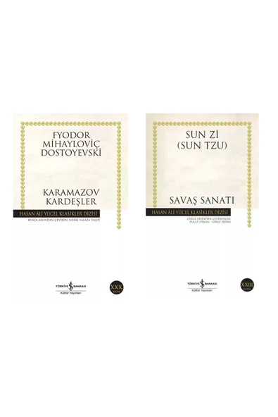 TÜRKİYE İŞ BANKASI KÜLTÜR YAYINLARI Set- Karamazov Kardeşler - Savaş Sanatı Sunzi ürün görseli 1