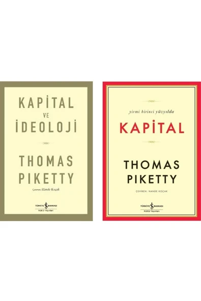 TÜRKİYE İŞ BANKASI KÜLTÜR YAYINLARI Yirmi Birinci Yüzyılda Kapital - Kapital ve İdeoloji ( güncel ve genişletilmiş baskı) / 2 kitap set ürün görseli 1