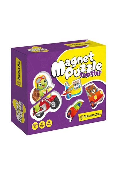 yükselen zeka 12-36 Ay İlk Magnet Puzzle - Taşıtlar ürün görseli 1