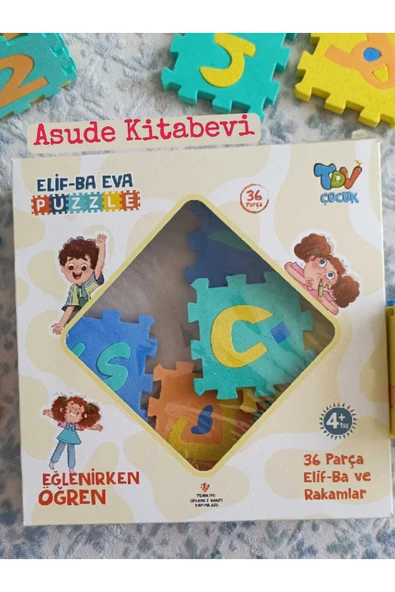 Türkiye Diyanet Vakfı Yayınları Elif Ba Eva Puzzle 36 Parça-TÜRKİYE DİYANET VAKFI ürün görseli 1
