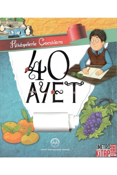 Diyanet İşleri Başkanlığı Hikayelerle Çocuklara 40 Ayet (CİLTLİ) ürün görseli 1