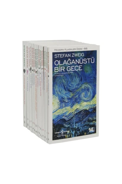 TÜRKİYE İŞ BANKASI KÜLTÜR YAYINLARI Iş Kültür Stefan Zweig Kitapları Modern Klasikler Serisi 17 Kitap Set ürün görseli 1