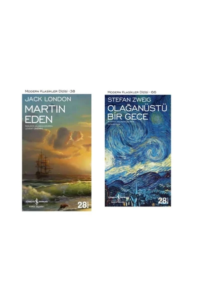 TÜRKİYE İŞ BANKASI KÜLTÜR YAYINLARI jack london martin eden - Olağan üstü bir gece stefan zweig ürün görseli 1