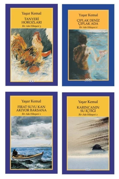 Yapı Kredi Yayınları Yaşar Kemal Bir Ada Hikayesi 4 Kitap Set ürün görseli 1