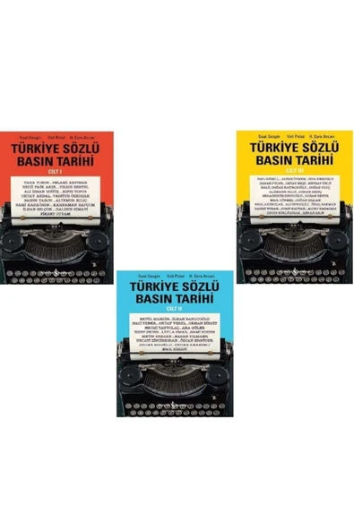 TÜRKİYE İŞ BANKASI KÜLTÜR YAYINLARI Türkiye Sözlü Basın Tarihi / 3 Cilt Set - Suat Gezgin, Veli Polat, H. Esra Arcan ürün görseli 1