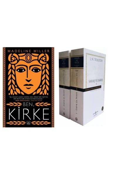 TÜRKİYE İŞ BANKASI KÜLTÜR YAYINLARI Ben Kirke - Madeline Miller - Savaş ve Barış (2 Cilt Takım) - Lev Nikolayeviç Tolstoy ürün görseli 1