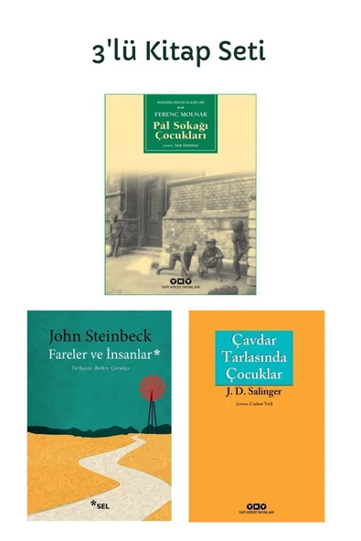 Yapı Kredi Yayınları Pal Sokağı Çocukları Fareler Ve Insanlar Çavdar Tarlasında Çocuklar 3'lü Set ürün görseli 1