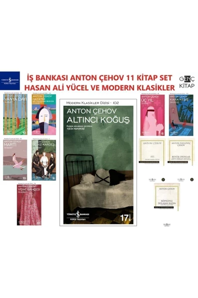TÜRKİYE İŞ BANKASI KÜLTÜR YAYINLARI Iş Bankası Anton Çehov 11 Kitap Set Hasan Ali Yücel Klasikleri Altıncı Koğuş-vişne Bahçesi ürün görseli 1