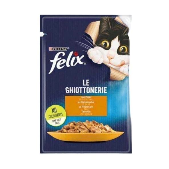Felix Jöle İçinde Tavuk Etli Yetişkin Kedi Yaş Konserve Maması 85 Gr ürün görseli 1