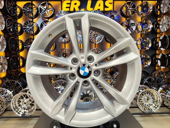4 Adet BMW ORIJINAL 8*18 5*120 ET34 72.6 SILVER JANT REVİZE EDİLMİŞ (Takım) ürün görseli 1