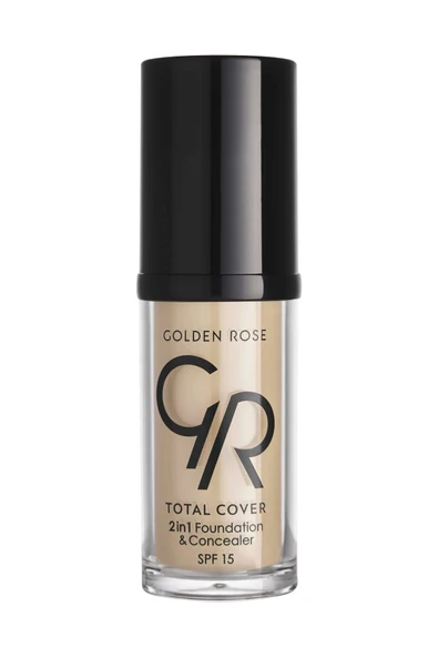 GOLDEN ROSE TOTAL COVER 2IN1 FOUNDATION&CONCEALER NO :11 NUDE ürün görseli 1