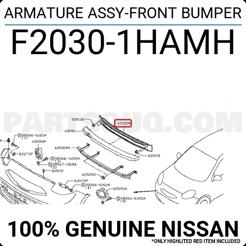 Nissan Micra Ön Tampon Demiri 2010- (Oem No:  F20301Hamh) ürün görseli 1