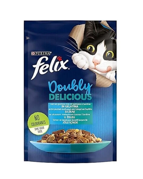 Felix Somon ve Sardalyalı Kedi Konservesi 85 Gr ürün görseli 1