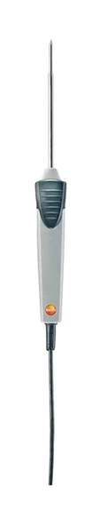 testo Su Geçirmez Daldırma/PENETRASYON ile kalibre edilebilir prob, 4 mm x 50 mm uç, 5 mm çap x 160 mm uzunluk, 1,2 m sabit kablo, -25 ila +120 derece C, 1 ürün görseli 1