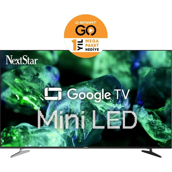 NEXT YE-65IDWG11 65'' 165 Ekran Uydu Alıcılı 4K Ultra HD Google MiniLED TV ürün görseli 1