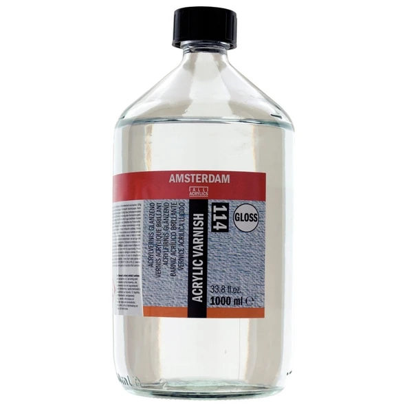 Amsterdam Acrylic Varnish Gloss 1000ml Parlak Akrilik Boya Verniği / 114 ürün görseli 1