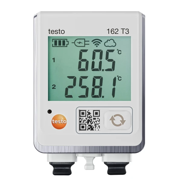 testo 0572 1623 162 T3 sıcaklık dataloggerı -195 ile 1350 °C arası değişken sıcaklık ölçümleri dahil. duvar desteği ürün görseli 1