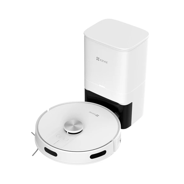 Otomatik toz boşaltma özelliğine sahip EZVIZ elektrikli süpürge robotu, LiDAR navigasyonlu ve engel algılamalı WiFi elektrikli süpürge, APP kontrolü, RE4 Plus ürün görseli 1