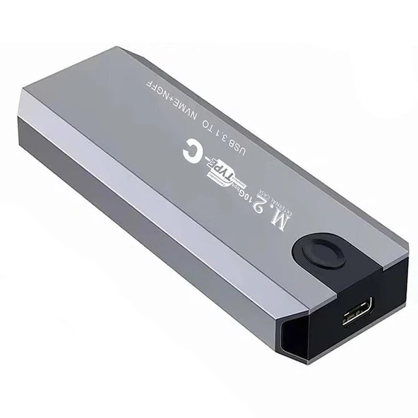 PrimeX PX-M224 M2 NVMe SSD Kutusu, TypeC-USB3.1/3.2 NVMe SSD Kutusu, Harici USB-C PCIe NVMe M.2 SSD Hdd Kutusu, Alüminyum Harici SSD Kutu ürün görseli 1