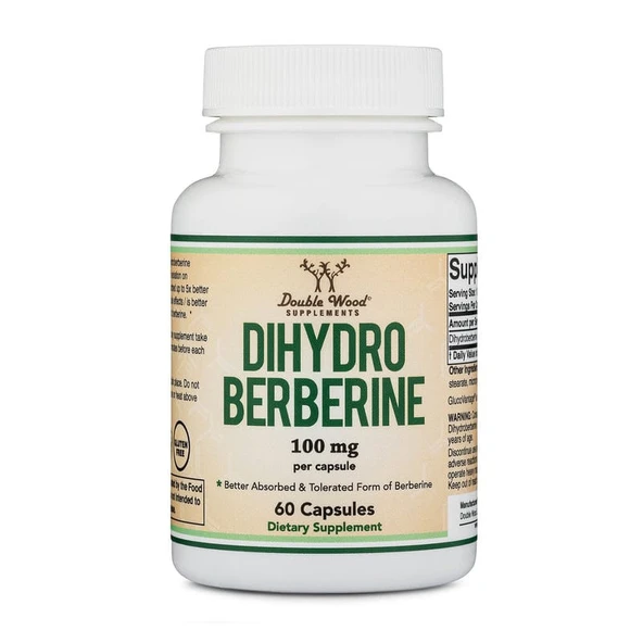 Double Wood Dihydroberberine Berberine 60 Caps ürün görseli 1