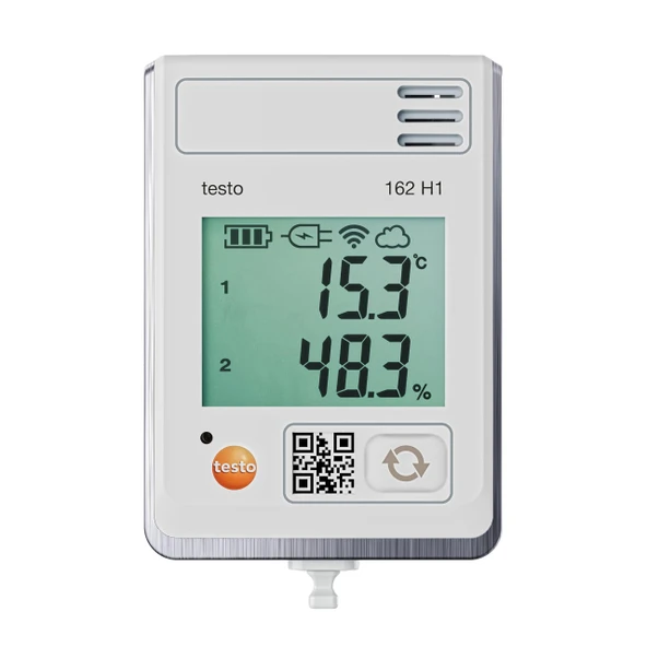 testo 0572 1624 162 H1 çoklu veri kaydedici ölçülen değişken sıcaklık, nem -30 ila 50 °C %0 ila 100 bağıl nem dahil. duvar ürün görseli 1
