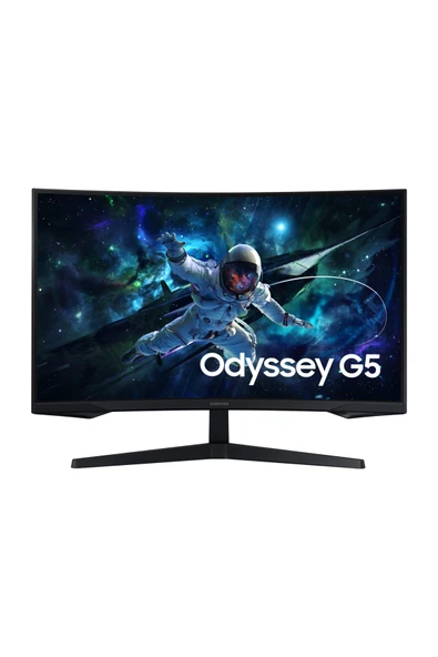 Samsung 32" Odyssey G5 G55C 2K 165 Hz Gaming Monitör Siyah ürün görseli 1