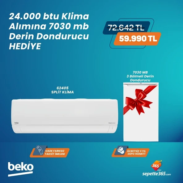 Beko 62405 A++ 24000 Btu Inverter Duvar Tipi Klima ürün görseli 1
