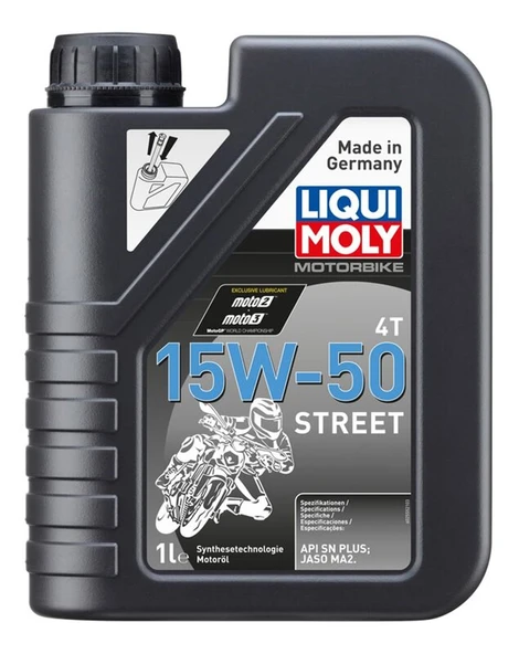 LİQUİ MOLY 15W 50 STREET (15W50) 4T SENTETİK MOTOR YAĞI (1L) ürün görseli 1