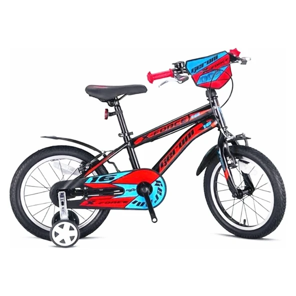 Geroni X-Force - 16" Mtb - 10' - Vitessiz - V.b. Siyah-Kırmızı Mavi ürün görseli 1