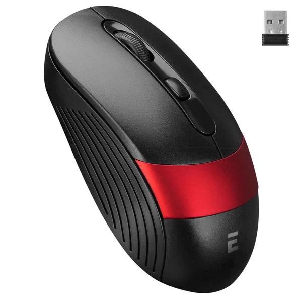EVEREST SM-18 Usb SIYAH/KIRM 2.4Ghz KABLOSUZ MOUSE ürün görseli 1
