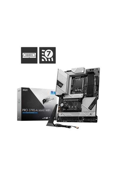 MSI Pro Z790-A Max Wi-Fi Intel LGA1700 DDR5 ATX Anakart Teşhir ürün görseli 1