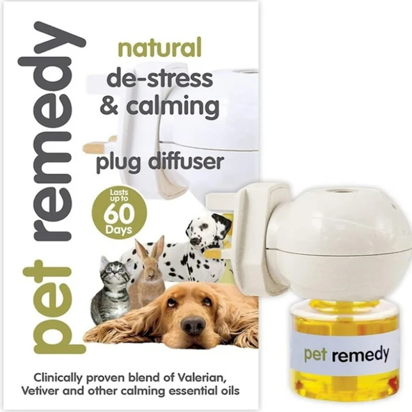 Pet Remedy Priz Tipi Doğal Sakinleştirici Difüzör + 40 ml Şişe (Kedi, Köpek Stres ve Kaygı Giderici Set) ürün görseli 1