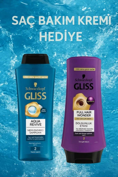 SZK STORE Aqua Revive Hyaluron ve Deniz Yosunu İçeren Nemlendirici Şampuan+ Hair Wonder Saç Bakım Kremi ürün görseli 1