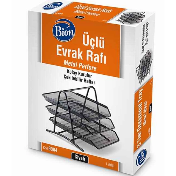 Bion 3'lü Perfore Evrak Rafı ürün görseli 1