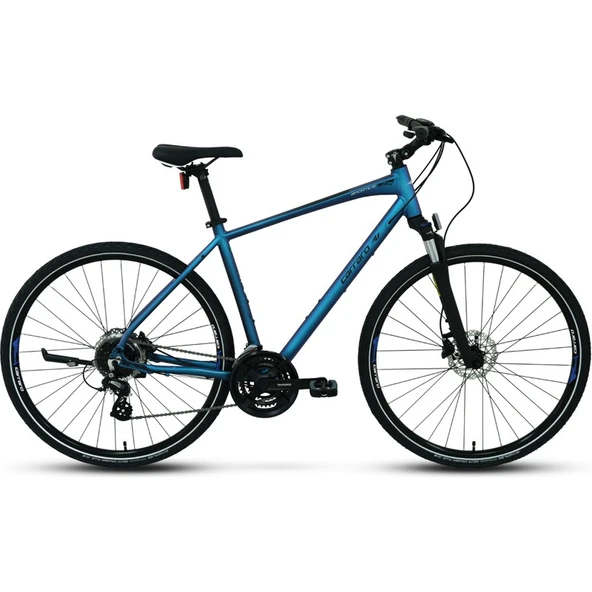 Carraro Sportive 225 24-V Hd Trekking Şehir Bisikleti - Mat Mavi-Yeşil-Mor-Siyah - 46 Cm ürün görseli 1