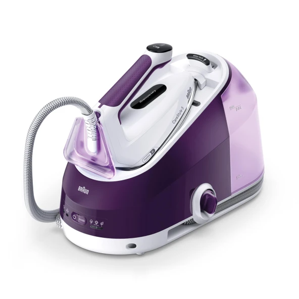Braun CareStyle 5 IS5247VI buharlı ütü, FreeGlide teknolojisine sahip 3D, 145 g/dk buhar, hızlı ısıtma, iCare modu, dikey ütüleme, çıkarılabilir 2 L hazne, 2400 W, mor ürün görseli 1